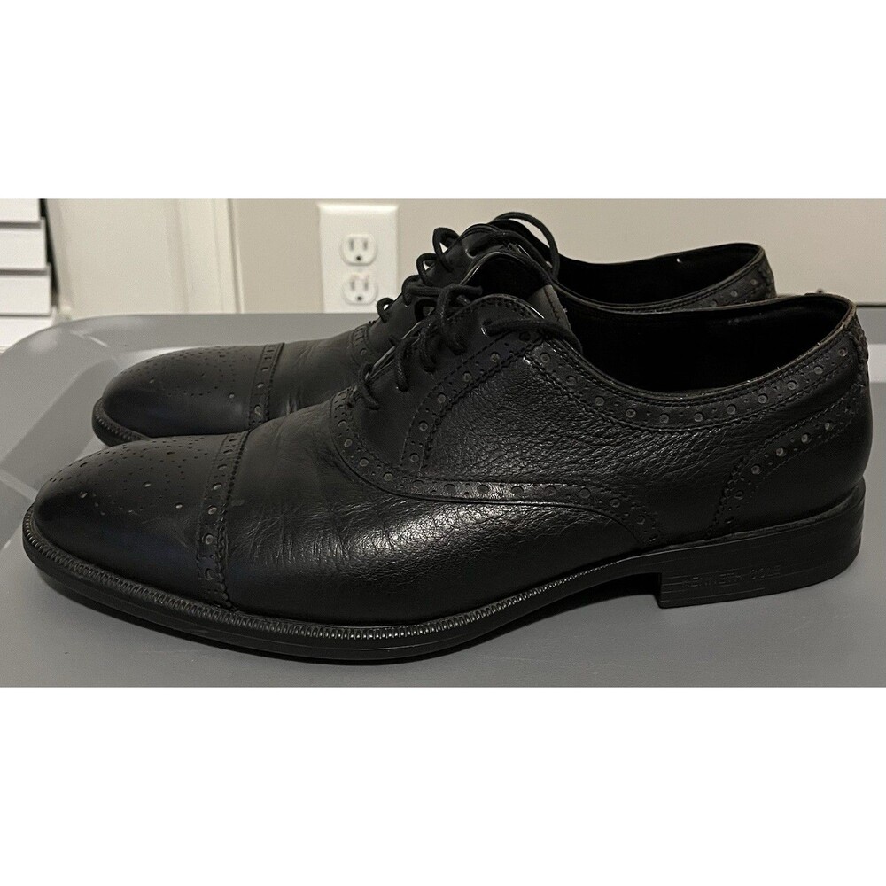 Kenneth Cole New York Futurepod Leather Lace-Up Oxford dress shoes black Size 9